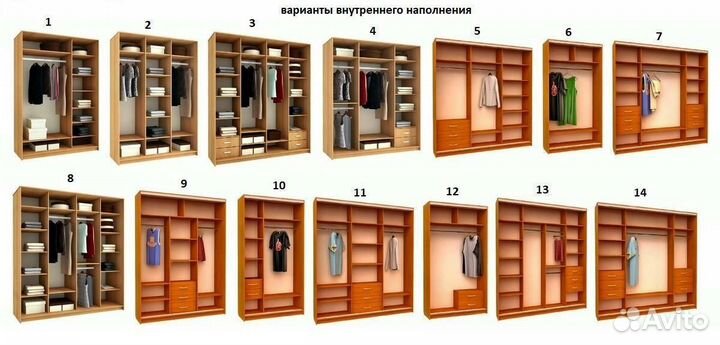 Встроенный шкаф-купе Фабричный