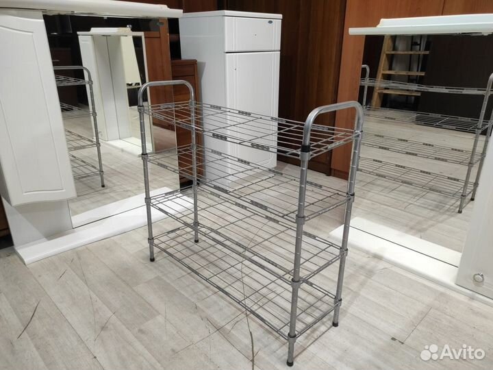 Подставка для обуви металлическая, 4 полки б/у 63х