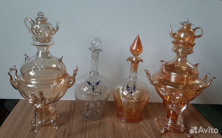 Графины СССР гутное стекло одним лотом