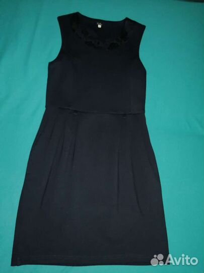 Сарафан школьный новый, рост 146, темно-синий