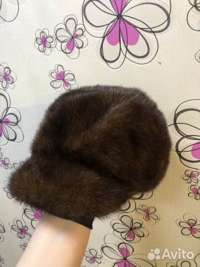 Шапка норковая женская