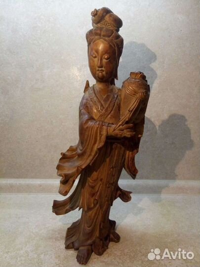 Антикварная китайская статуэтка девушки