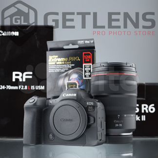 Canon R6 II + Canon RF 24-70 + RF 70-200 + SD 128G