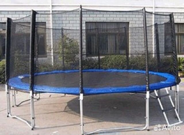 Батут DFC Trampoline Fitness с сеткой 16ft