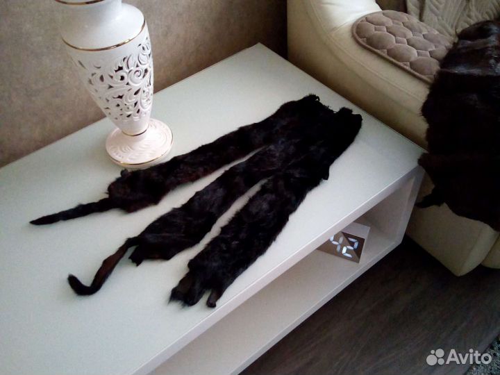 Мех норки шкурки, чулки 3 шт и просто шкурки
