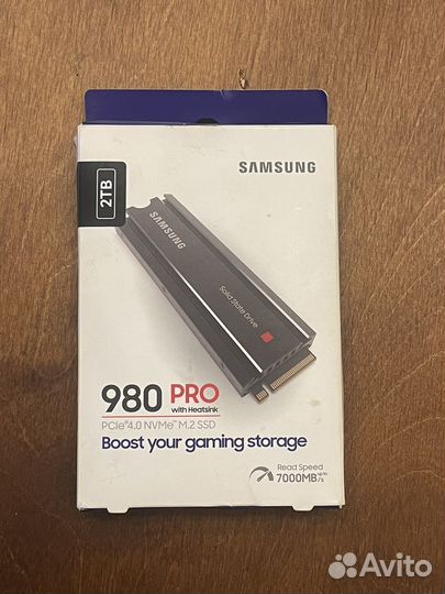 Ssd m2 samsung 980 PRO 2tb с радиатором оригинал