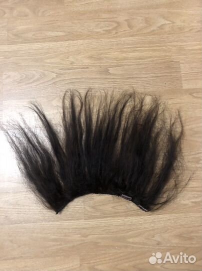 Волосы на заколках натуральные