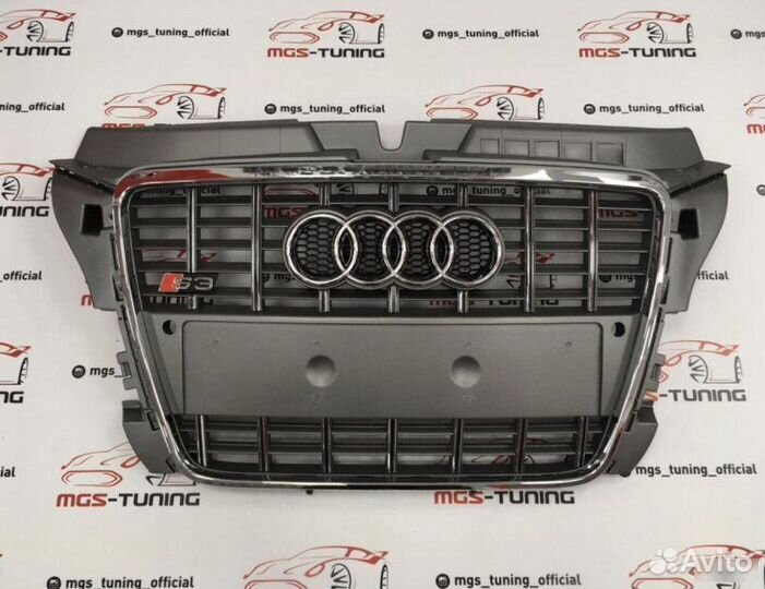 Решетка на Audi A3 в стиле S3 08-13гг. дизайн 2