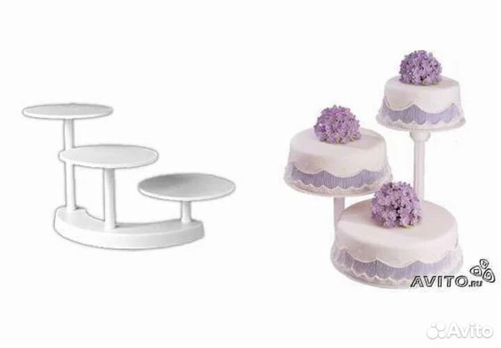 Подставка под торт и кексы, 3 яруса
