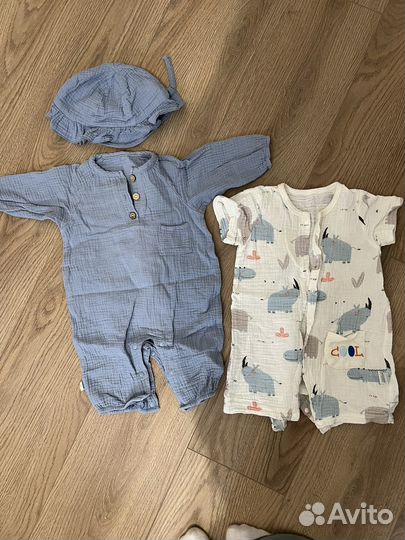 Ромпер песочник из муслина 68