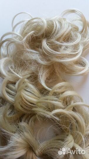 Резинки-накладки для волос - очень светлый блондин