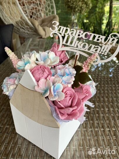 Букет из зефирных цветов