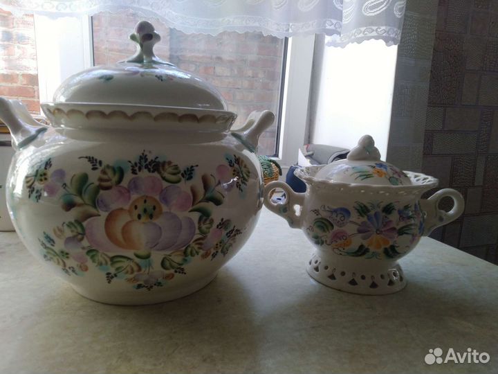 Сахарница и супница