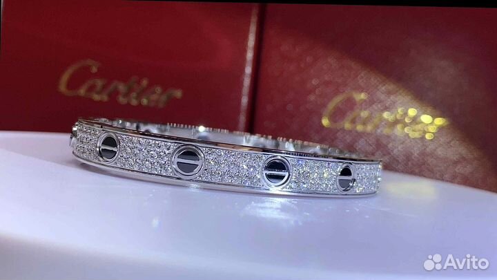 Браслет Cartier Love из белого золота 2,08ct