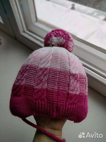 Шапка зимняя и снуд для девочки
