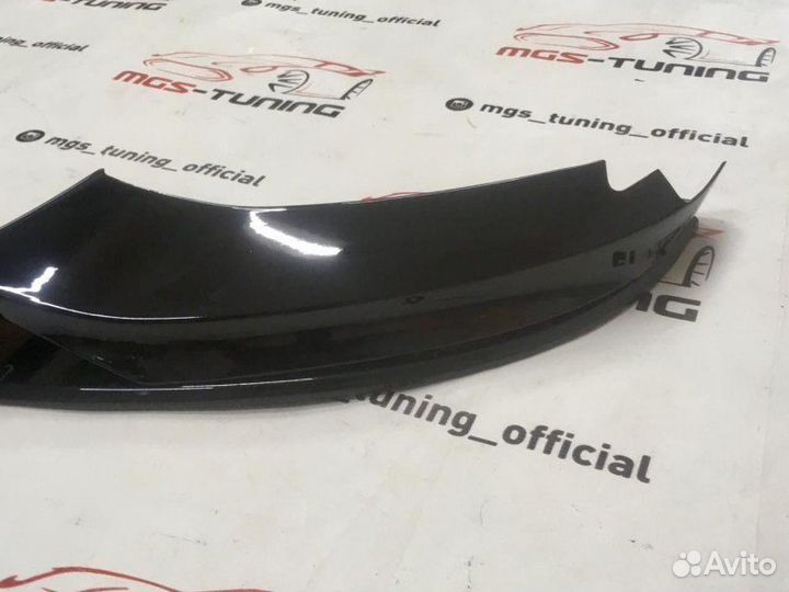 Губа BMW 4 series f32 M-Performance черный глянец