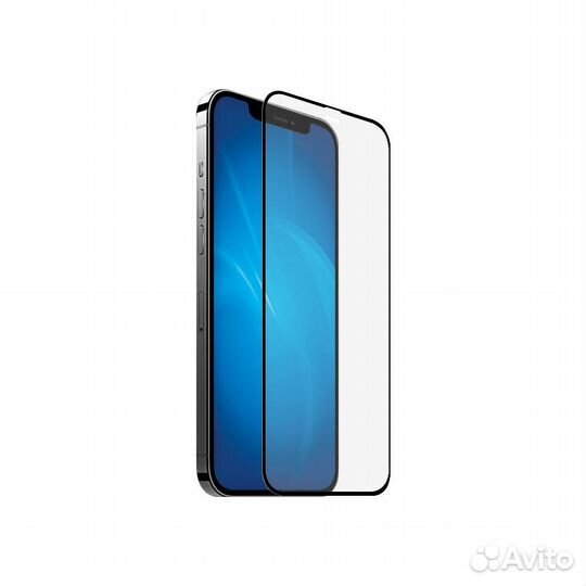 Закаленное стекло для iPhone 12/12 Pro DF (black)