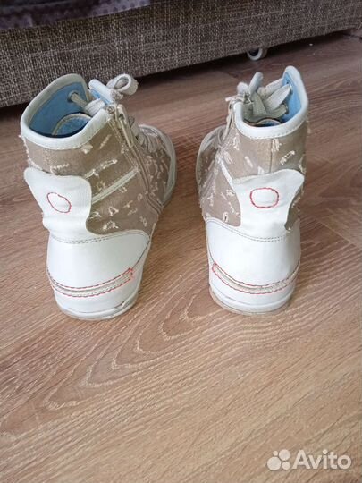 Кеды кожа/джинс 38 р