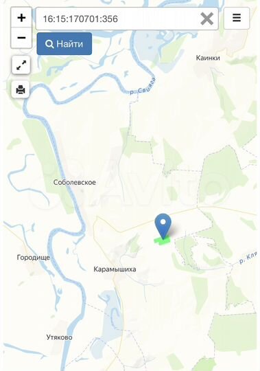 Участок 12,55 га (СНТ, ДНП)