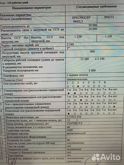 Полуприцеп трал (тяжеловоз) СпецПрицеп 9942L4, 2023