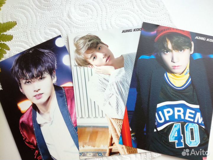 Почтовые открытки (набор) BTS Чон Чонгук+наклейки