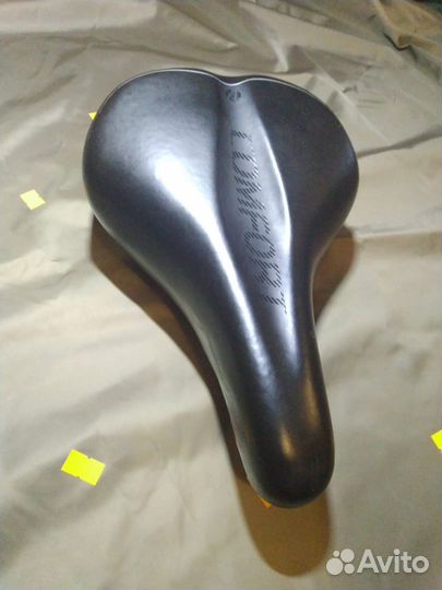 Седло комфортное 284х184мм, чёрное WEB-пружинами