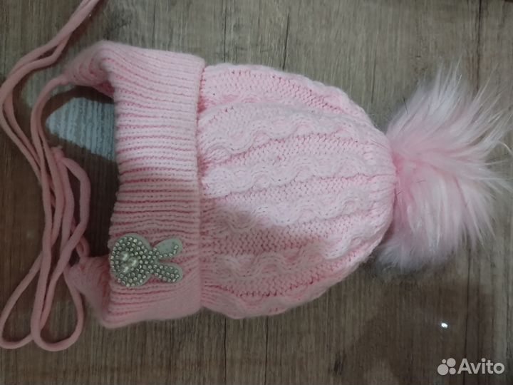 Шапка зимняя для девочки 43-45