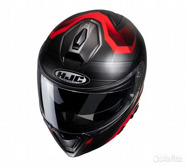 Модуляр Шлем HJC i90 lark черный сер красн L,XL