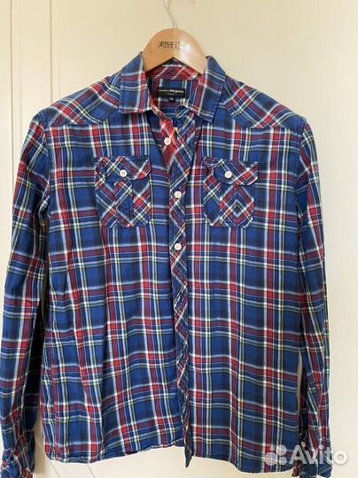 Рубашка в клетку фланель