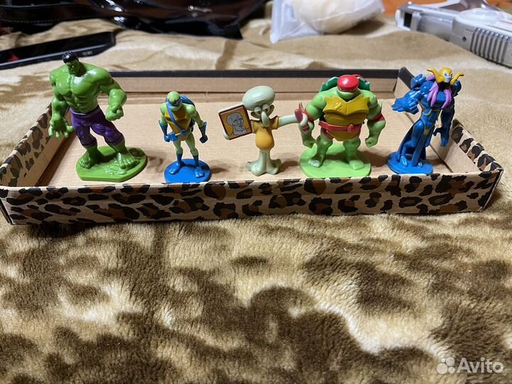 Коллекция фигурок марвел, черепашки ниндзя