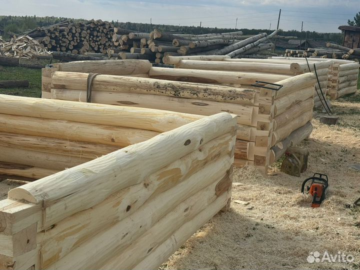 Сруб для бани из липы 3*3 и 3*5