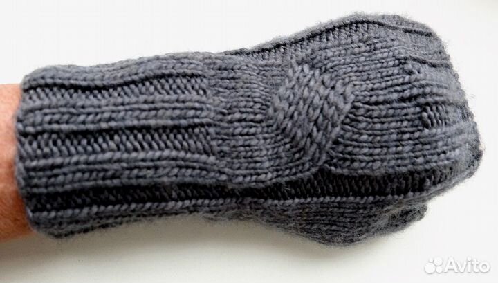 Митенки вязаные ручная работа
