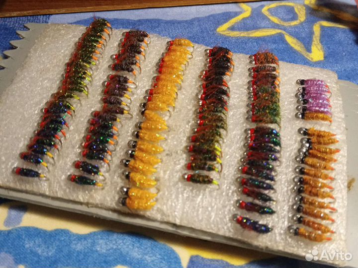 Мушки для ловли хариуса.все мушки рабочие проверен