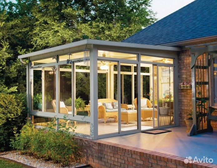 Остекление беседки