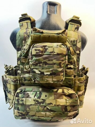 Бронежилет бр5 мультикам yakeda плитник+ бок плиты