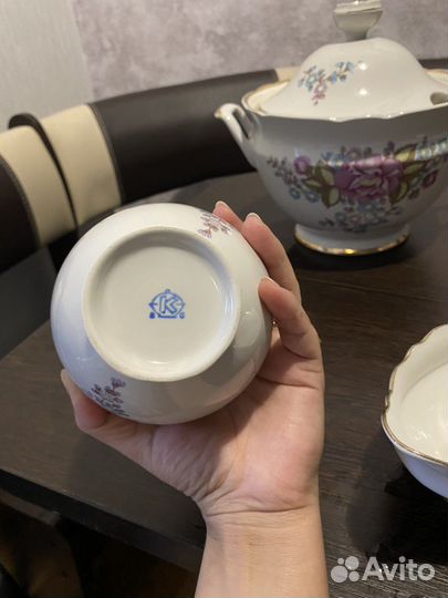 Большая супница и набор посуды Конаково