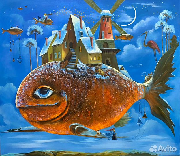 Картина маслом на холсте большая