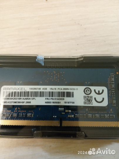 Ram ddr 4 для ноутбука 4gb