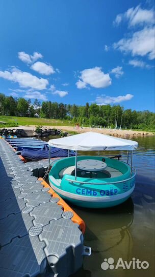 Лодка барбекю с грилем и мотором