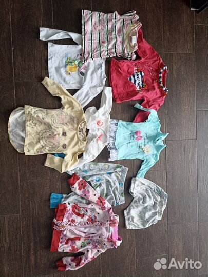 Детские вещи на девочку на 1-2 года пакетом