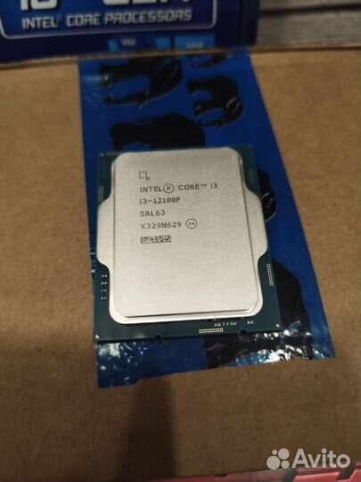 Комплект i3 12100f, h610 m k ddr4 8+8,кулер rgb