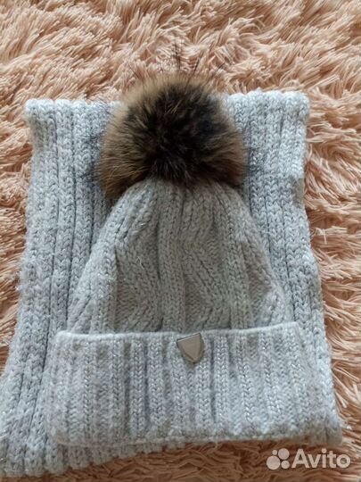 Шапка и снуд для девочки