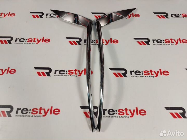 Ресницы фар Toyota Land Cruiser Prado 150 D1076