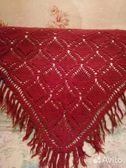 Платок шаль и норковая шапка