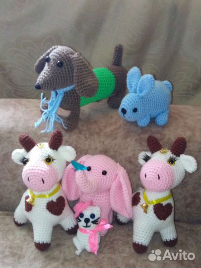 Вязаные игрушки ручной работы