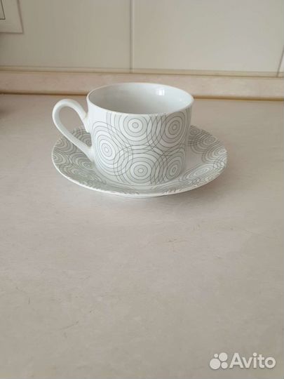 Чайные пары чашки тарелка тарелки блюдца посуда