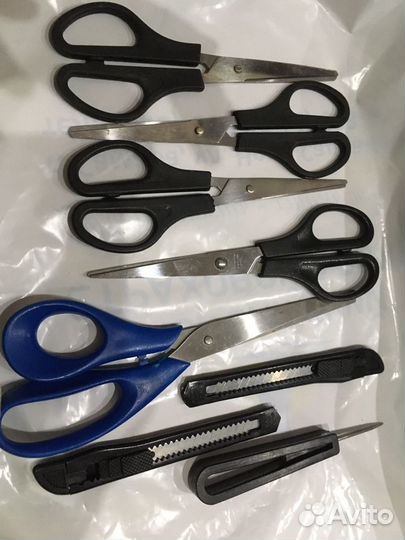 Канцтовары Скрепки, кнопки, ножницы, закладки