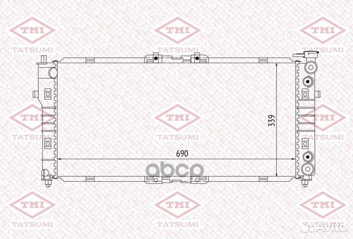 Радиатор системы охлаждения TGA1019 tatsumi