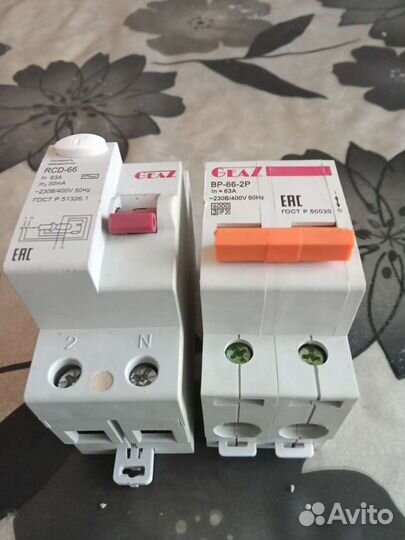 Автоматический выключатель 63А