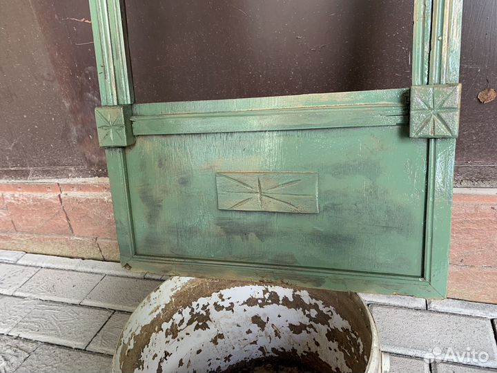 Резная рама зеркала старинная 125х42 см